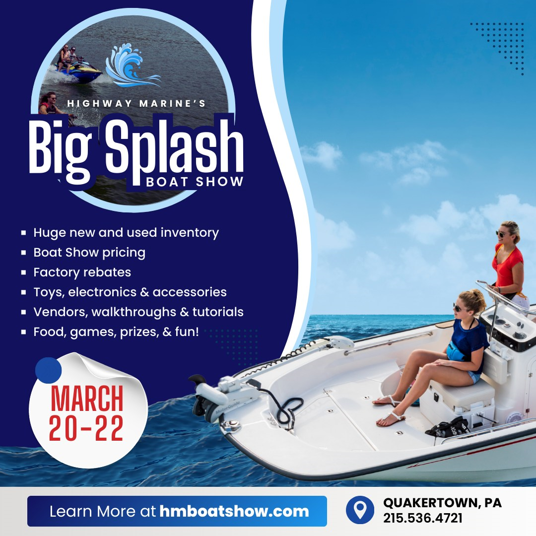 Highway Marine Big Splash Boat show March 20 to 22, 2026